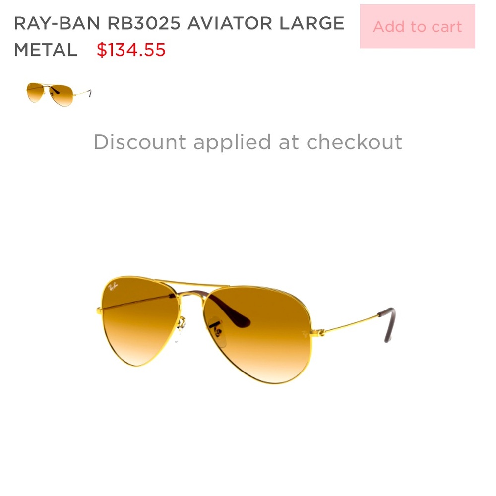 Brand New - Genuine Ray Ban Guaranteed!! RB3025 AVIATOR LARGE METAL- UNISEX